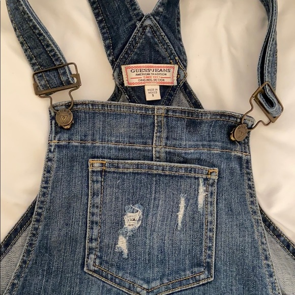 Guess Denim Short Overall - Picture 2 of 5